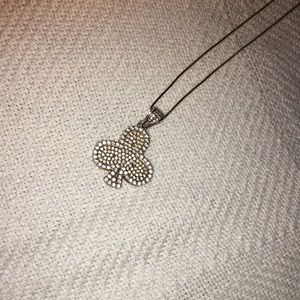 BEAUTIFUL DIAMOND&GOLD PENDANT NECKLACE 18’  GOLD